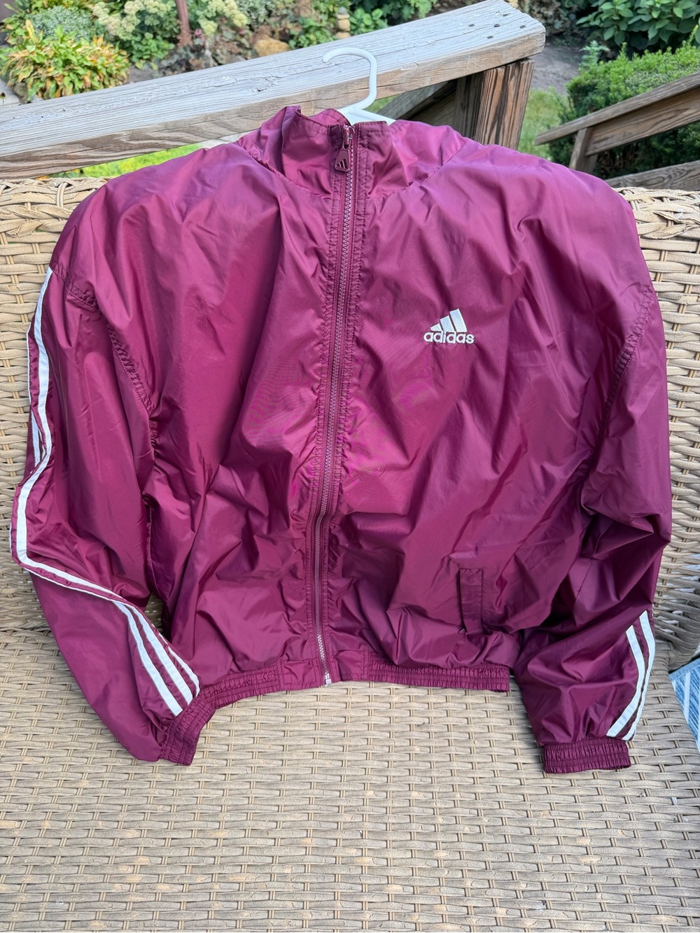 Adidas Burgundy Track Jacket size L